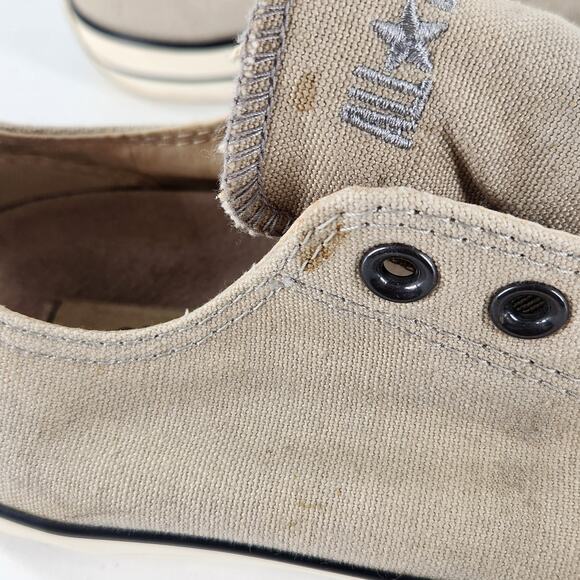 Converse Chuck Taylor John Varvatos Slip On No Lace Sneakers Unisex Tan M8 W10 - Picture 8 of 9